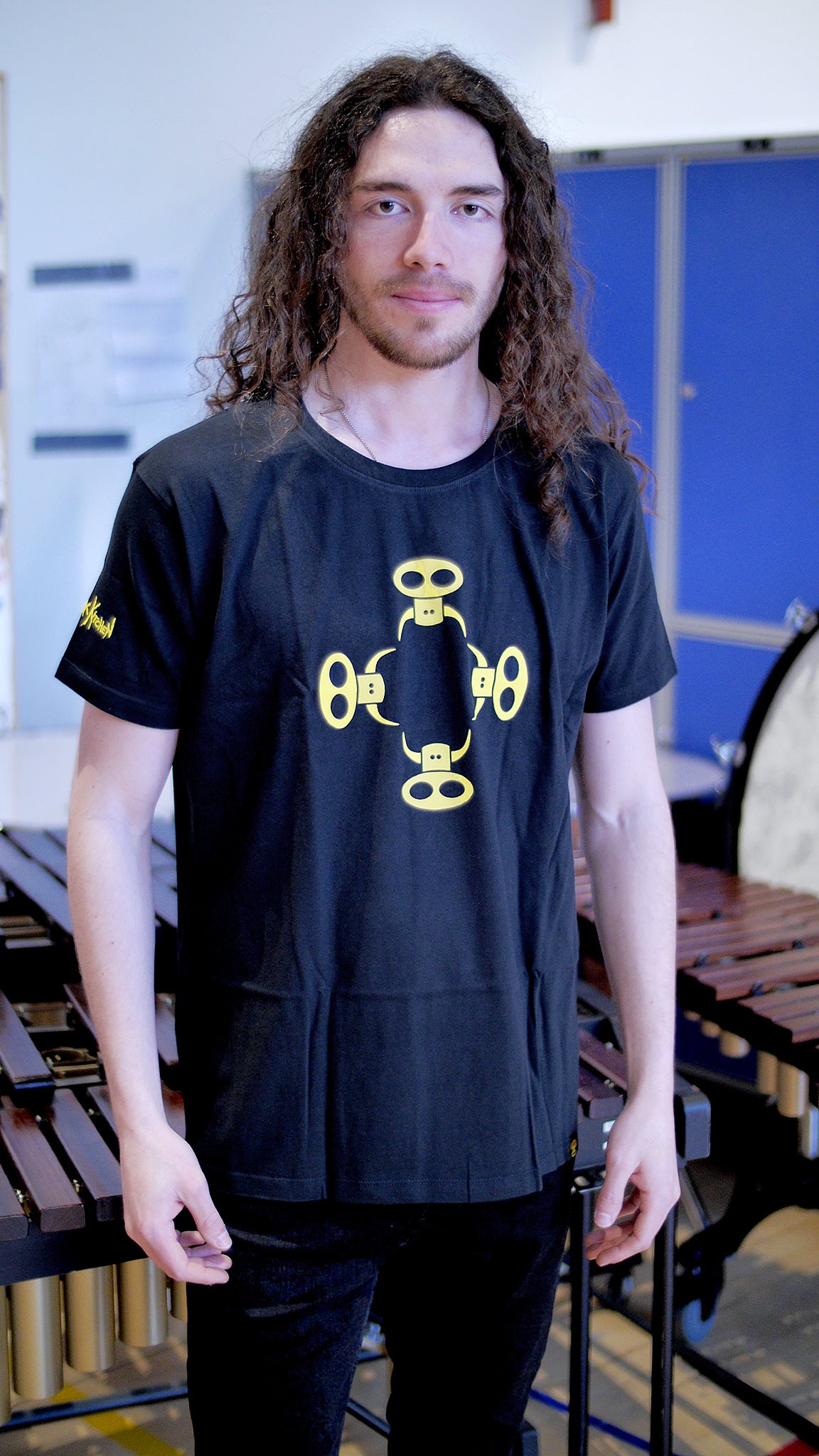 Organic T-shirt with Cow Hazard print