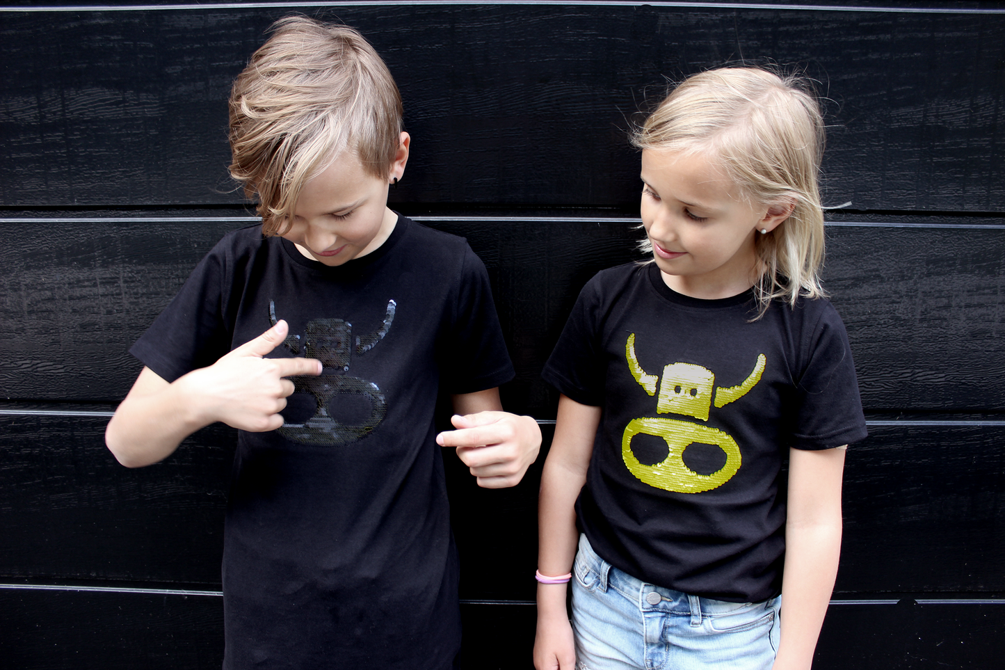 Sequin Cow Kid T-shirt